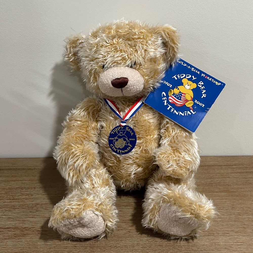 Build-a-Bear Limited Edition 2002 Centennial Collectibear Long Pile Fur With Tag